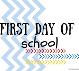 back to school printable first day of school sign, crafts