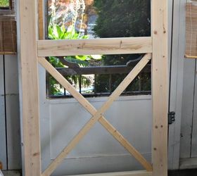 puerta mosquitera de madera chippendale