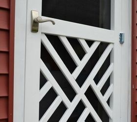 chippendale wood screen door