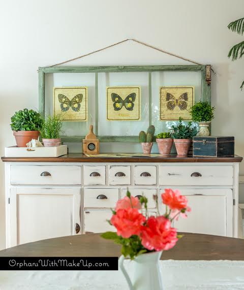 Thow To Turn Old Window Frames Into Botanical Butterfly Wall Art