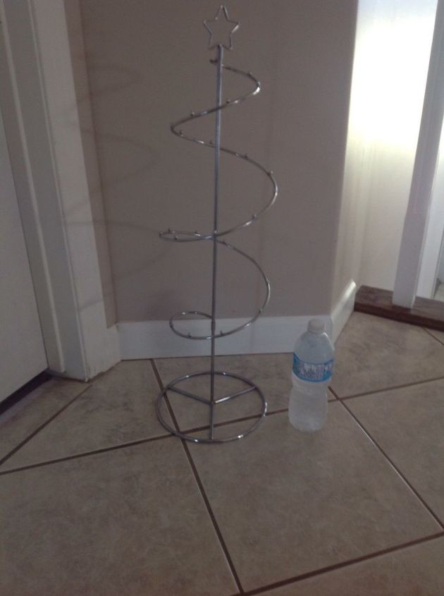 q ideas on how to repurpose a little ornament stand, christmas decorations, crafts, repurposing upcycling, seasonal holiday decor, Tree stand It s about 2 1 2 ft tall
