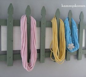 diy scarf rack from repurposed fence, crafts, fences, how to, organizing, repurposing upcycling
