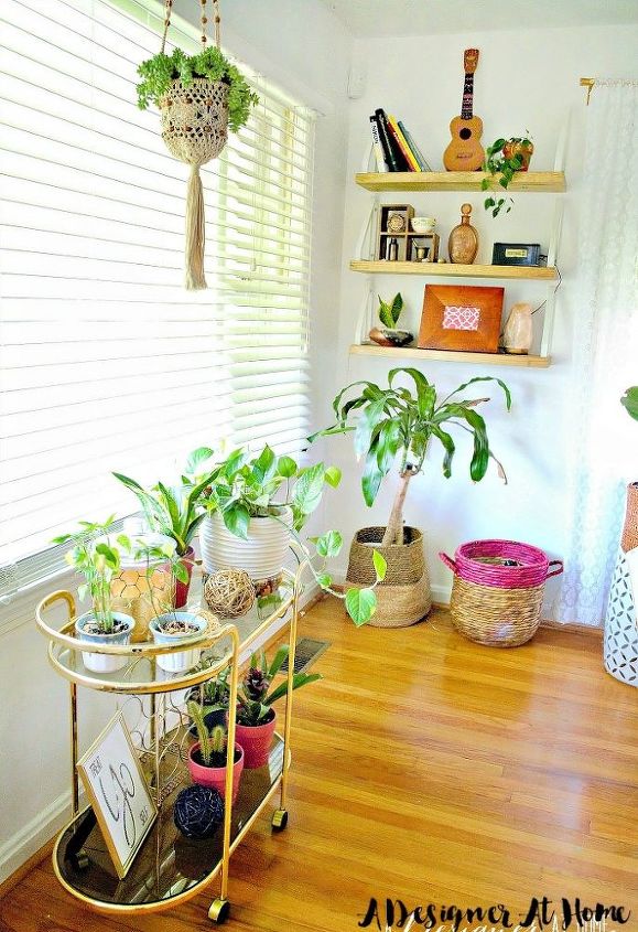 diy rustic boho shelves, diy, how to, shelving ideas, boho homeowner loves styling and plants