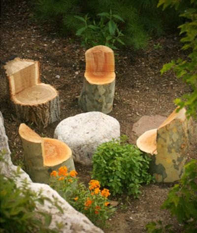 11 pictures of crazy cool uses for tree stumps, Photo via Kelly Annie