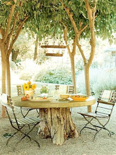 11 pictures of crazy cool uses for tree stumps, Photo via Interiorholic