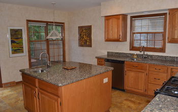 Before and After Kitchen With Vangura Granite