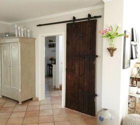 repurposed barn door in the house, doors, repurposing upcycling