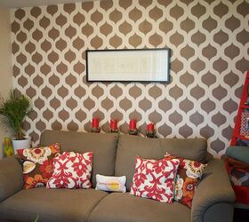 ow to personalize your apartment using stencils, painting, wall decor