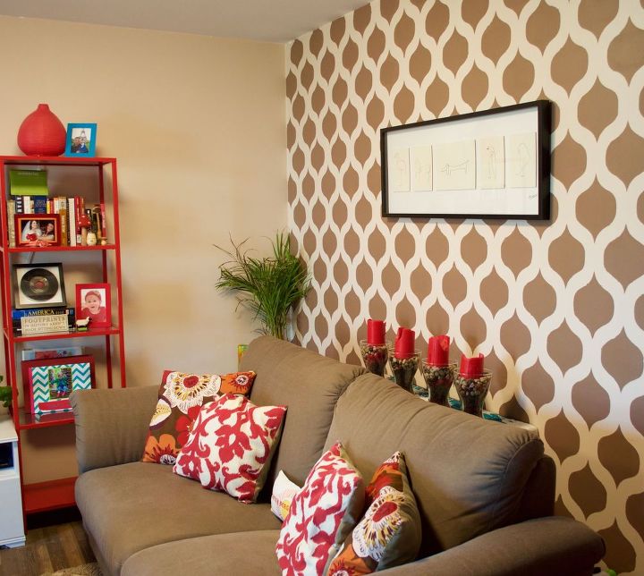 ow to personalize your apartment using stencils, painting, wall decor