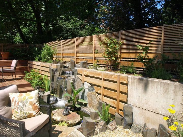 urban japanese garden, decks, gardening, landscape, outdoor living, ponds water features, Modern Japanese Water Feature