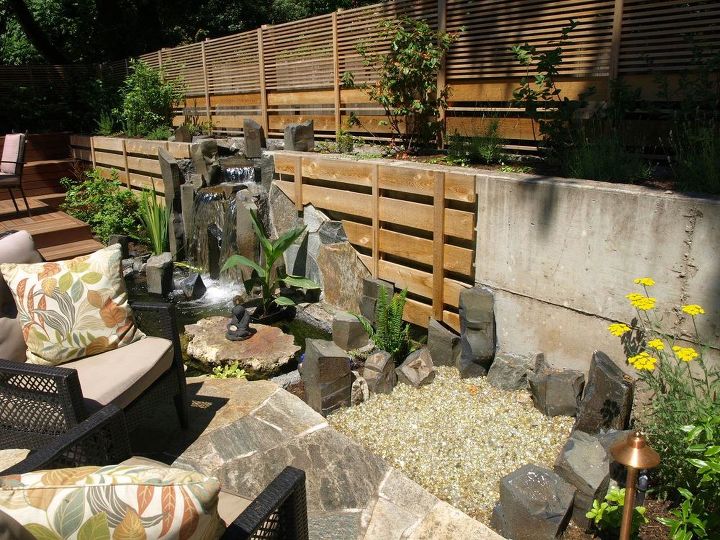 urban japanese garden, decks, gardening, landscape, outdoor living, ponds water features, Gas Fire Pit