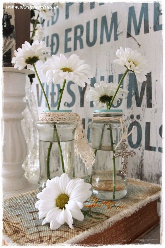 how to reuse empty spice bottles as whimsical bud vases, crafts, repurposing upcycling