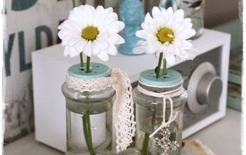 Reuse Empty Spice Bottles as Whimsical Bud Vases