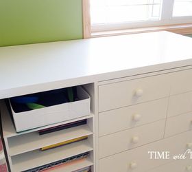 how to create a hidden vertical space to store large size paper, craft rooms, how to, organizing, storage ideas