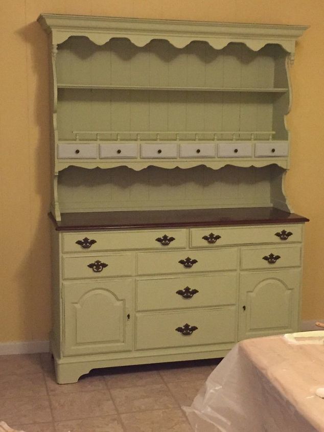 Painted Vintage Ethan Allen Hutch Hometalk Painted Vintage Ethan Allen Hutch Furniture