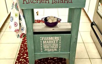 DIY- Old Pub Dining Table Upcycled to a Kitchen Island/Cart