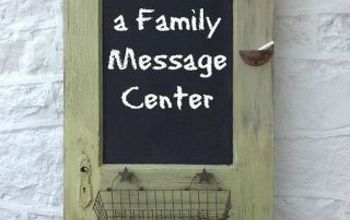 Cómo convertir una puerta antigua en un centro de mensajes para la familia