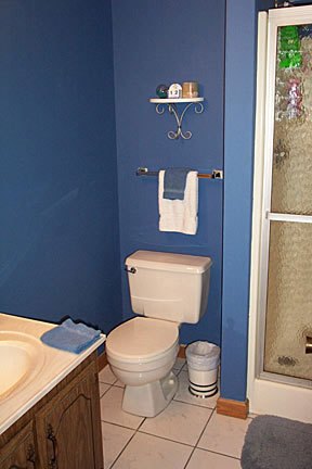 gray and yellow master bathroom reveal, bathroom ideas