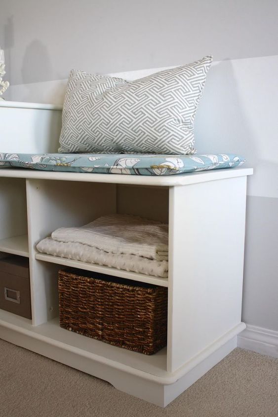 simply serene storage unit makeover, painted furniture, storage ideas