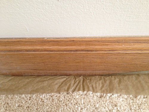 how to paint baseboards without getting paint on your carpet