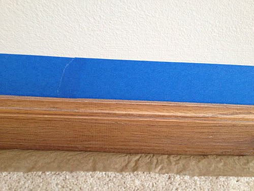 how to paint baseboards without getting paint on your carpet