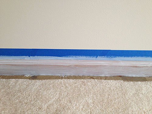 how to paint baseboards without getting paint on your carpet