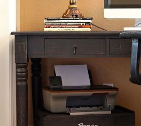 Wine Crate Home Office Printer Stand & Storage