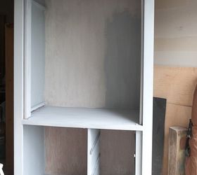 upcycled media cabinet into armoire, painted furniture, repurposing upcycling