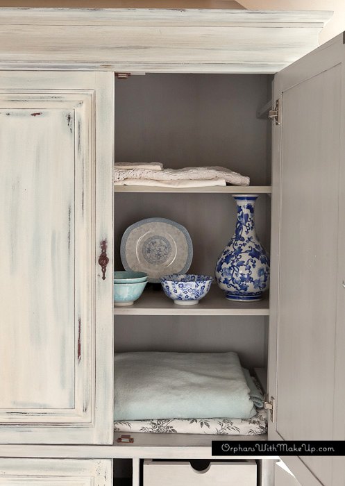 upcycled media cabinet into armoire, painted furniture, repurposing upcycling