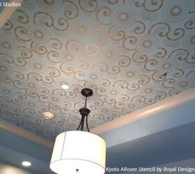 On The Up And Up Decorate Your Home With Ceiling Stencils Hometalk