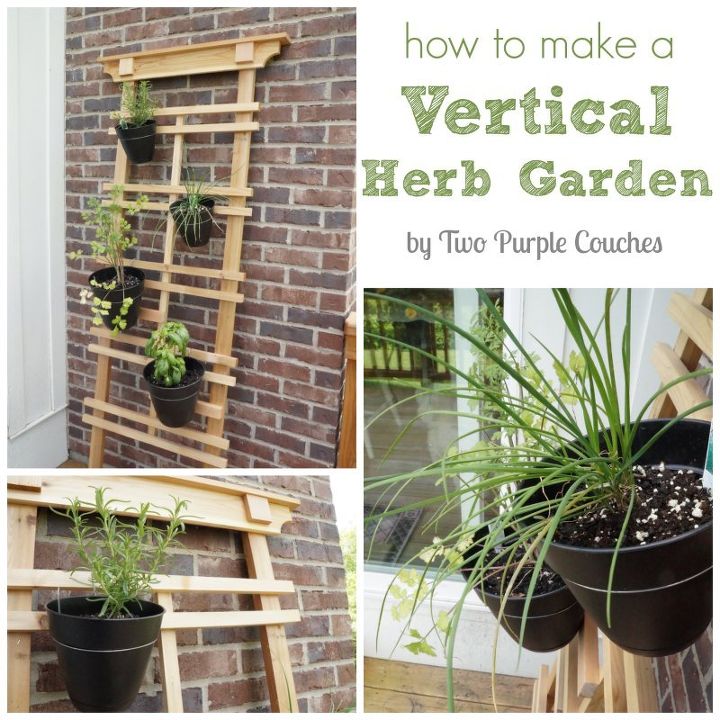 how to make a vertical herb garden, container gardening, gardening, pallet, repurposing upcycling