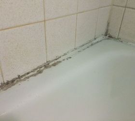 how to get rid of old grout and caulking, bathroom ideas, cleaning tips, home maintenance repairs, tiling