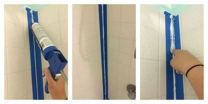 I Ve Been Dreading Doing This Task In Our Bathroom But You Make It How To Get Rid Of Old Grout And Caulking Bathroom Ideas Cleaning Tips