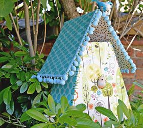 decorate your home with some gorgeous scrap fabric birdhouses, crafts, how to, reupholster