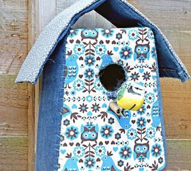 decorate your home with some gorgeous scrap fabric birdhouses, crafts, how to, reupholster