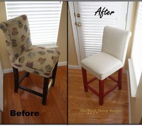 painting upholstery fabric with chalk paint, chalk paint, painted furniture, reupholster
