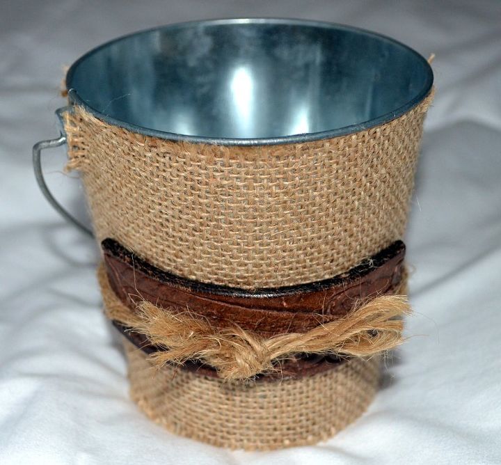 repurposed belt bucket, bathroom ideas, crafts, repurposing upcycling, storage ideas