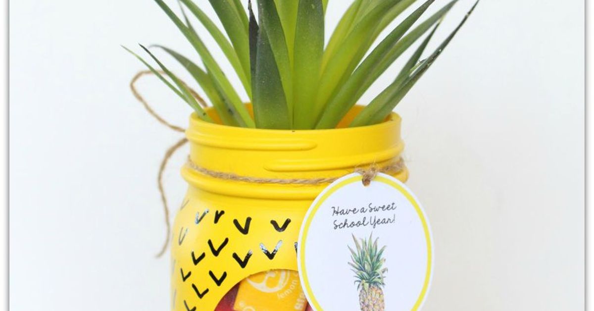 Pineapple Mason Jar Hometalk
