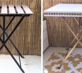 small rental balcony makeover before and after, outdoor furniture, outdoor living, porches, urban living