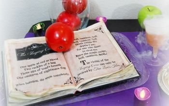 Libro de hechizos DIY para la mesa de la fiesta