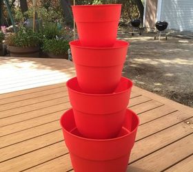 diy succulent tiered planter gardening how to, container gardening, crafts, gardening, how to, succulents, Four tiered planter
