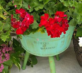 painted refurbished wooden plant stand container gardening, container gardening, crafts, gardening, painted furniture