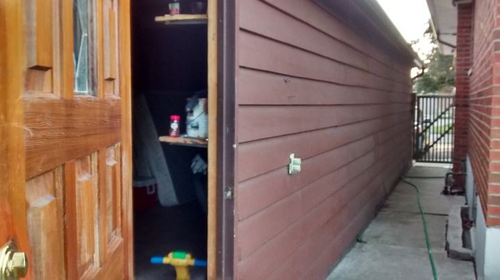 q suggestions on rrepurposing a garage into a family room, garages, repurposing upcycling, And in the front we have the garage door The garage us 60 feet deep and 12 by width