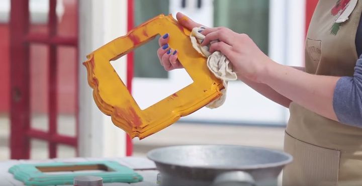 how to layer paint on furniture to create shabby chic furniture, how to, painted furniture, shabby chic, Step 3 Wet Distress your piece