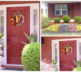 Front door colors with red outlet brick