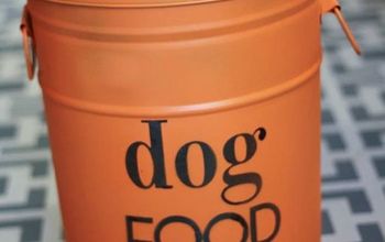 Almacén de comida para perros DIY (a partir de una vieja lata de palomitas)!