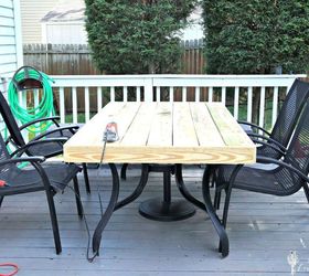 outdated patio set rustic makeover, decks, diy, outdoor furniture, rustic furniture