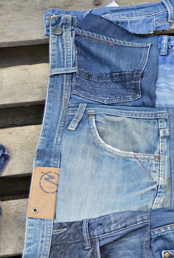 wall pocket organizer from old jeans, bedroom ideas, organizing, repurposing upcycling, storage ideas