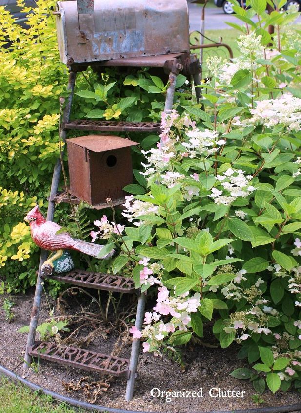 garden decor ideas from junk, landscape, outdoor living, repurposing upcycling