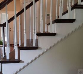 no more carpet staircase reveal, diy, flooring, stairs